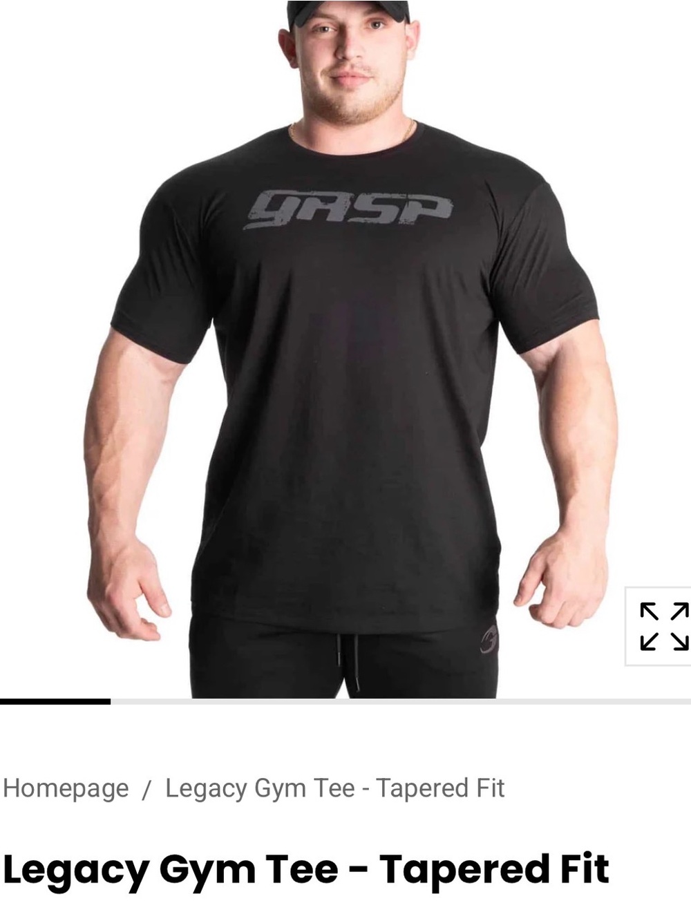 GASP Men’s Legacy Gym Tee, Size XXL